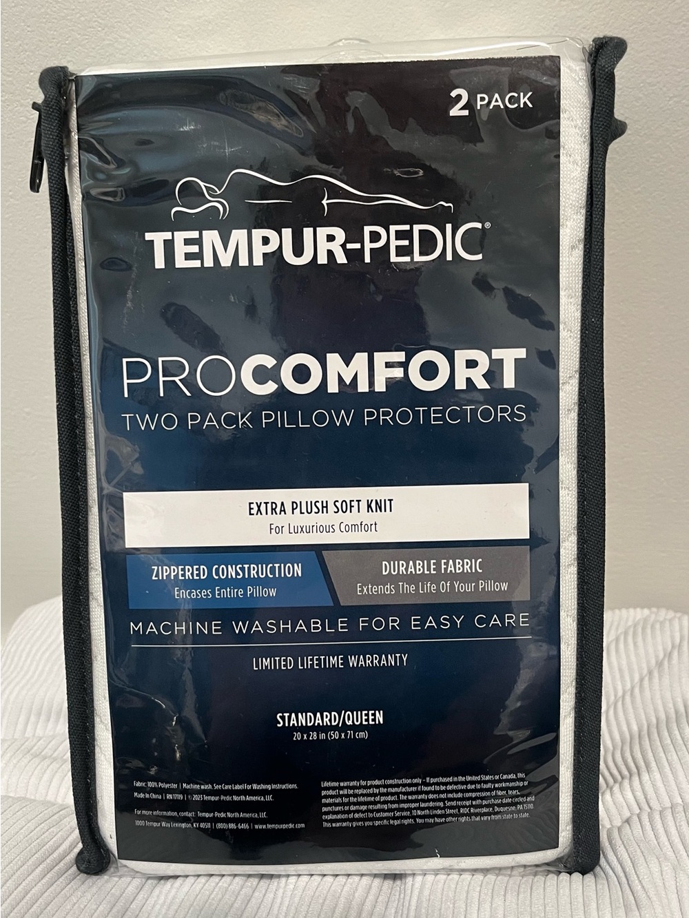 TEMPUR-PEDIC ProComfort Pillow Protectors  (2-Pack) NWT